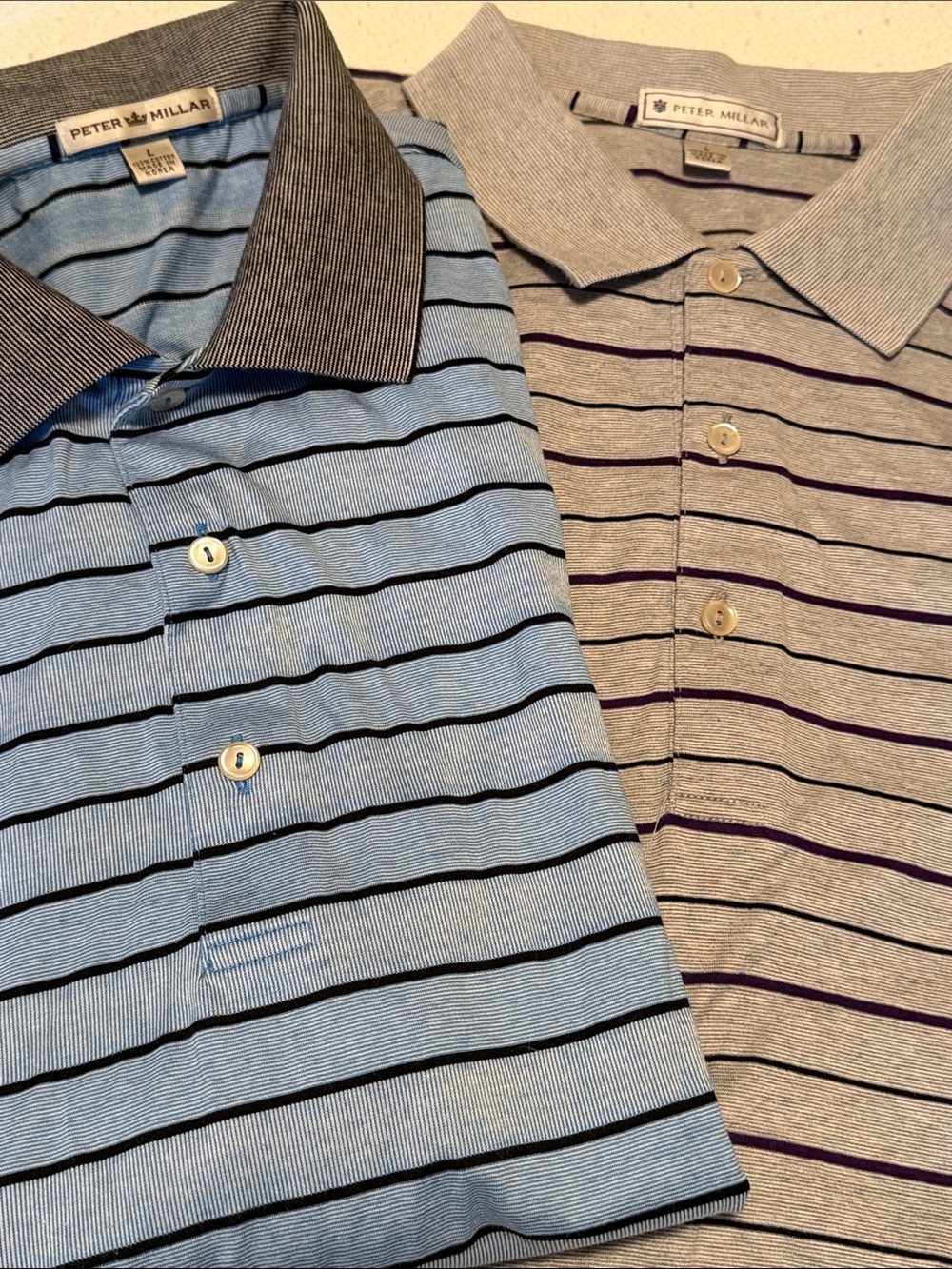 Peter Millar Striped Cotton Polos Bundle
